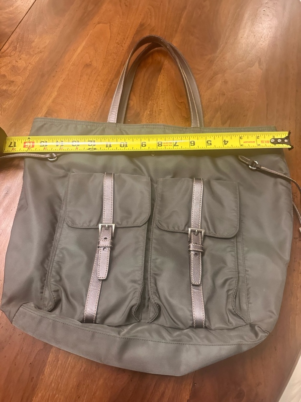 Prada Gray Tessuto Nylon Bag 
Like new! - Picture 9 of 9